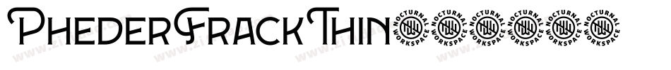 PhederFrackThin字体转换