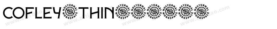 cofley-thin字体转换