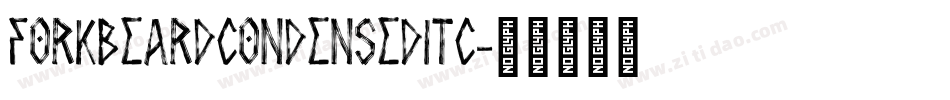 ForkbeardCondensedITC字体转换