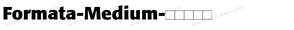 Formata-Medium字体转换