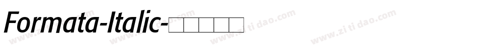 Formata-Italic字体转换