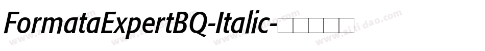 FormataExpertBQ-Italic字体转换