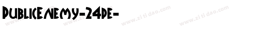 PublicEnemy-24pe字体转换