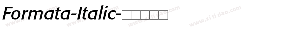 Formata-Italic字体转换