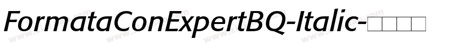 FormataConExpertBQ-Italic字体转换