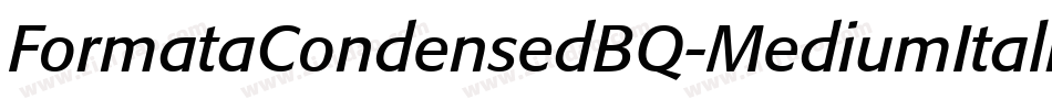 FormataCondensedBQ-MediumItalic字体转换