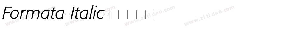 Formata-Italic字体转换