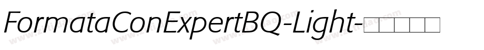 FormataConExpertBQ-Light字体转换