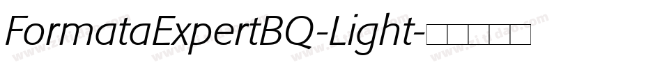 FormataExpertBQ-Light字体转换