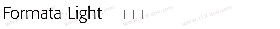 Formata-Light字体转换