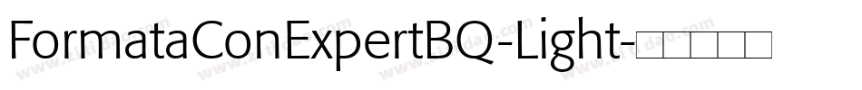 FormataConExpertBQ-Light字体转换