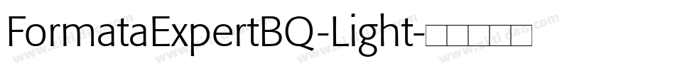 FormataExpertBQ-Light字体转换
