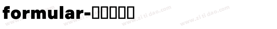 formular字体转换
