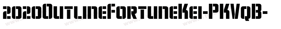 2020OutlineFortuneKei-PKVqB字体转换