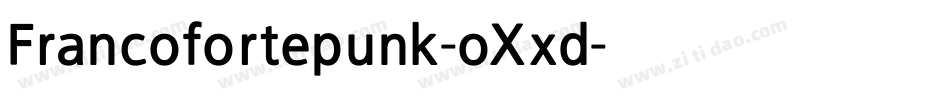 Francofortepunk-oXxd字体转换