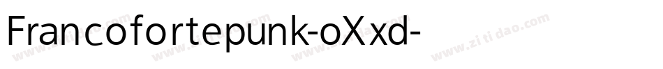 Francofortepunk-oXxd字体转换