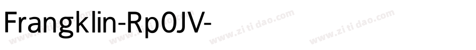 Frangklin-Rp0JV字体转换