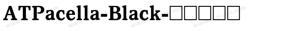 ATPacella-Black字体转换