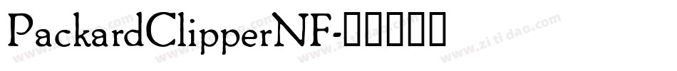 PackardClipperNF字体转换