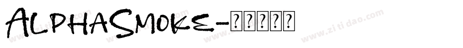 AlphaSmoke字体转换