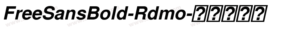 FreeSansBold-Rdmo字体转换