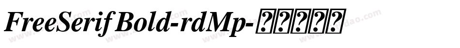 FreeSerifBold-rdMp字体转换