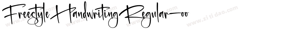 FreestyleHandwritingRegular-oomq字体转换