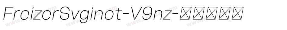 FreizerSvginot-V9nz字体转换