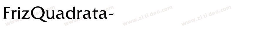 FrizQuadrata字体转换