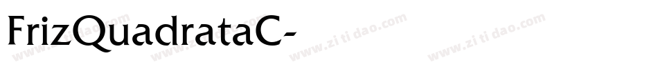 FrizQuadrataC字体转换