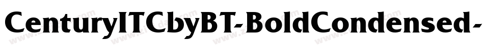 CenturyITCbyBT-BoldCondensed字体转换