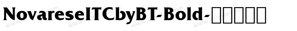NovareseITCbyBT-Bold字体转换
