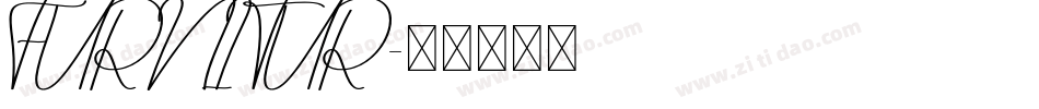 FURNITUR字体转换