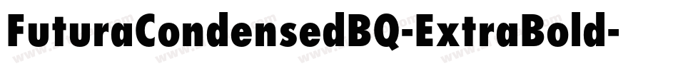 FuturaCondensedBQ-ExtraBold字体转换