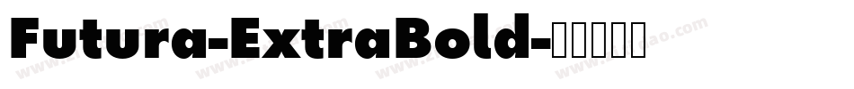 Futura-ExtraBold字体转换
