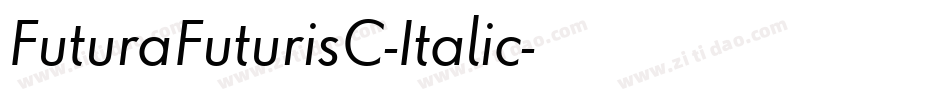 FuturaFuturisC-Italic字体转换