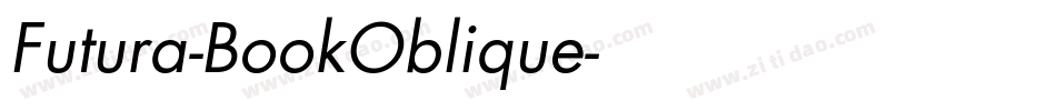 Futura-BookOblique字体转换