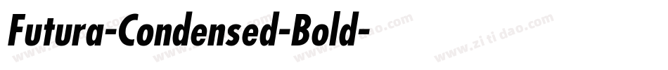 Futura-Condensed-Bold字体转换
