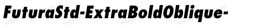 FuturaStd-ExtraBoldOblique字体转换