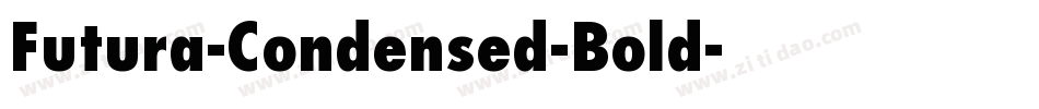 Futura-Condensed-Bold字体转换