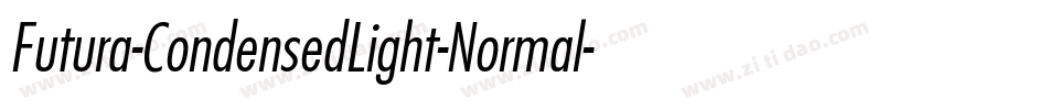 Futura-CondensedLight-Normal字体转换