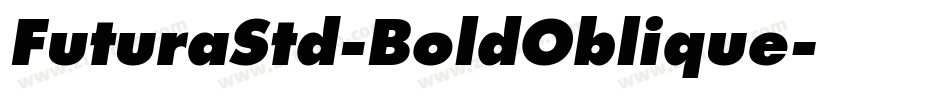 FuturaStd-BoldOblique字体转换