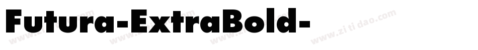 Futura-ExtraBold字体转换