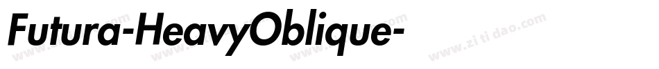 Futura-HeavyOblique字体转换