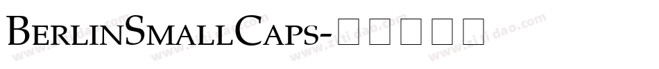 BerlinSmallCaps字体转换