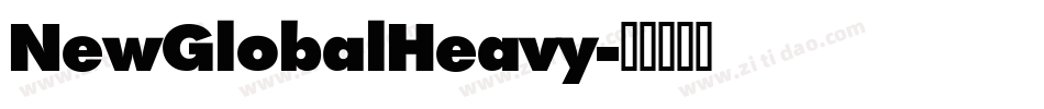 NewGlobalHeavy字体转换
