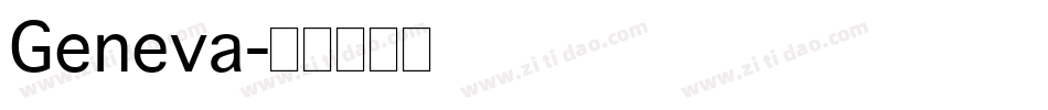 Geneva字体转换
