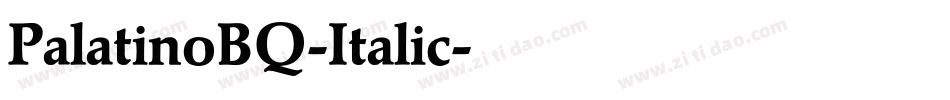 PalatinoBQ-Italic字体转换