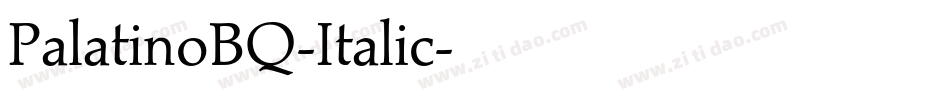 PalatinoBQ-Italic字体转换
