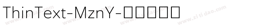 ThinText-MznY字体转换
